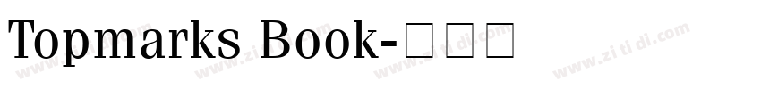 Topmarks Book字体转换